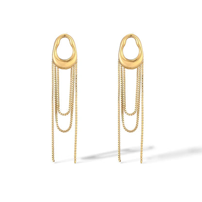 NEWBUY New Arrival INS Tassels Drop Earrings For Women Girls,High Quality Daily Jewelry Perfect For Everyday Wear