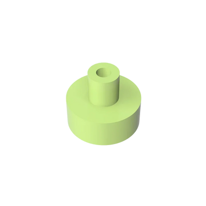 Gobricks Tile Round 1x1 with Bar and Pin Holder | Compatible Building Block