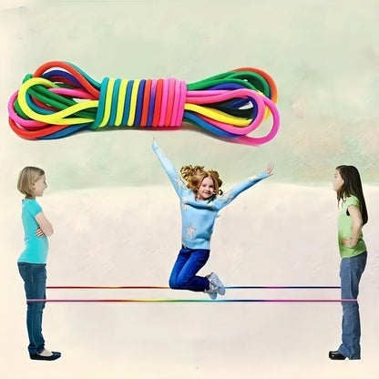 Super Elastic Jump Rope | Adjustable Rubber Jump Rope Strap for Kids and Group Play