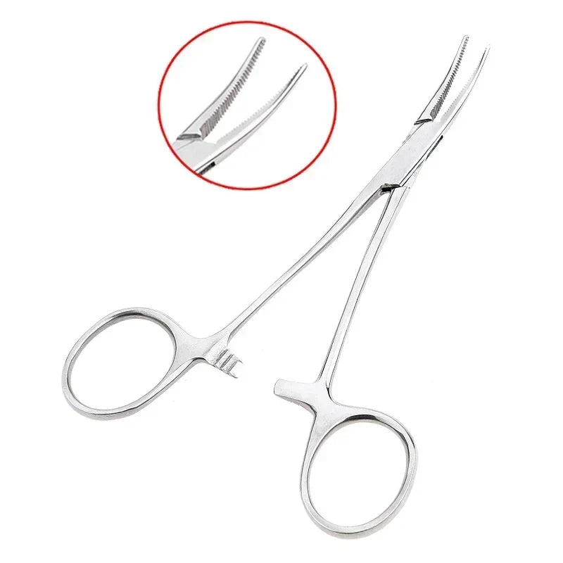 Multifunctional Hemostatic Forceps | Stainless Steel Surgical Clamp for Fishing, Arts & Crafts