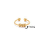 Stainless Steel Double Ball Adjustable Ring For Women Unisex Gold Color Trendy Finger Rings Decompression Jewelry Gifts Anillos