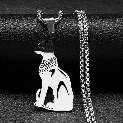 Stainless Steel Ankh Cross Pendant Necklace | Gothic Symbol of Life Jewelry