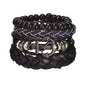MeMolissa New Fashion Braided Wrap Leather Bracelets for Men High Quality Vintage Charm Wood Beads Ethnic Tribal Wristbands