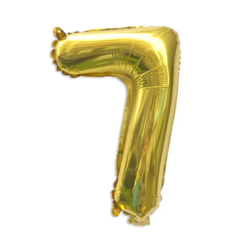 32 Inch Gold Foil Number Balloons | Birthday Party Decorations
