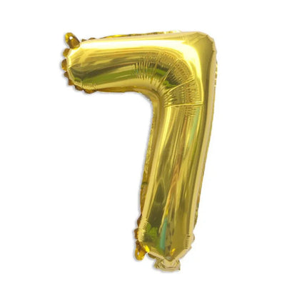 32 Inch Gold Foil Number Balloons | Birthday Party Decorations