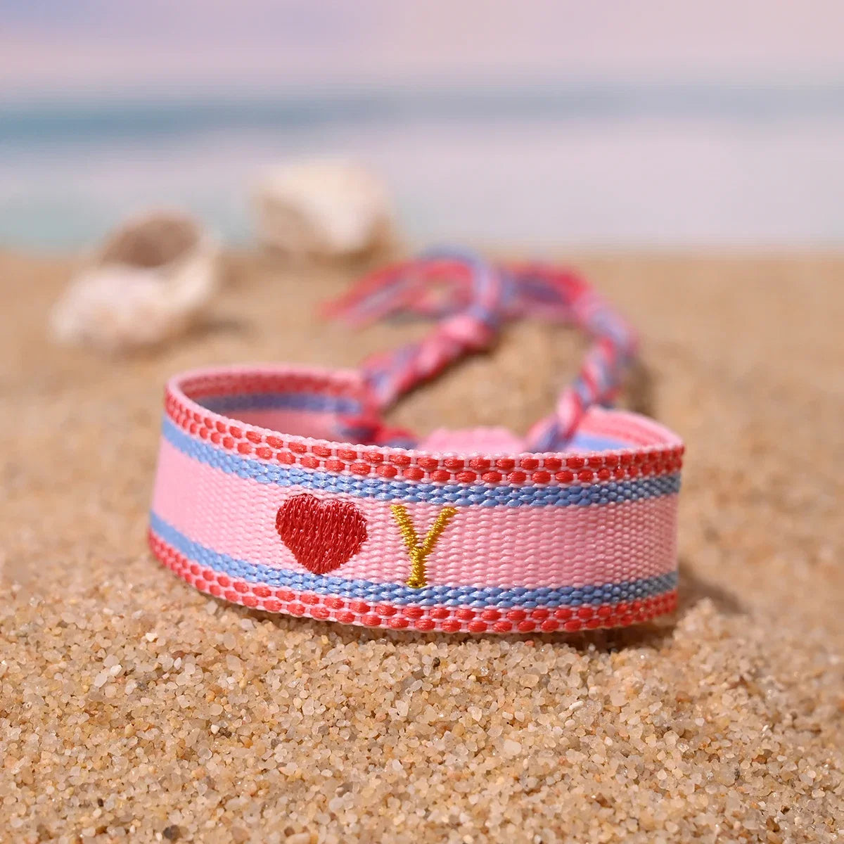 Handwoven Initial Letter Bracelet | Personalized Friendship Gift for Women
