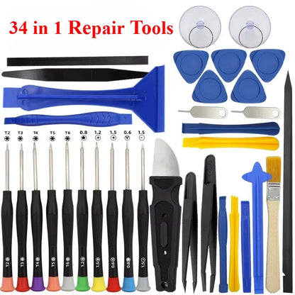 34 in 1 Precision Screwdriver Repair Tool Set | Mobile Phone Tablet Laptop Electronics Disassembly Kit