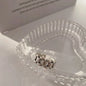 925 Sterling Silver Finger Rings New Fashion Creative Cross Hollow Chain Geometric Party Jewelry Gifts