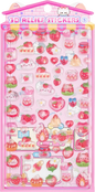 Japanese Anime Food Stamping Seal Fun | 3D Crystal Diamond Sticker Set for Kids