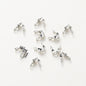14K 18K Real Gold Plated Double Hole End Clasp Beads Open Cover Crimp Connector Beads For DIY Jewelry Making Necklace Component
