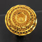 Ethiopia Arab Dubai Gold Plated Rings For Women Resizable 18K Gold Plated Jewelry For Wedding And Party Gifts