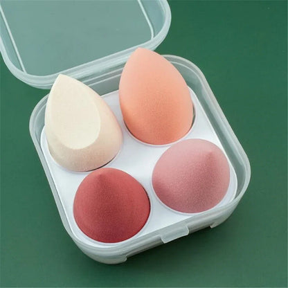 4/8pcs Makeup Sponge Blender Set | Soft Latex Foundation Blending Sponges