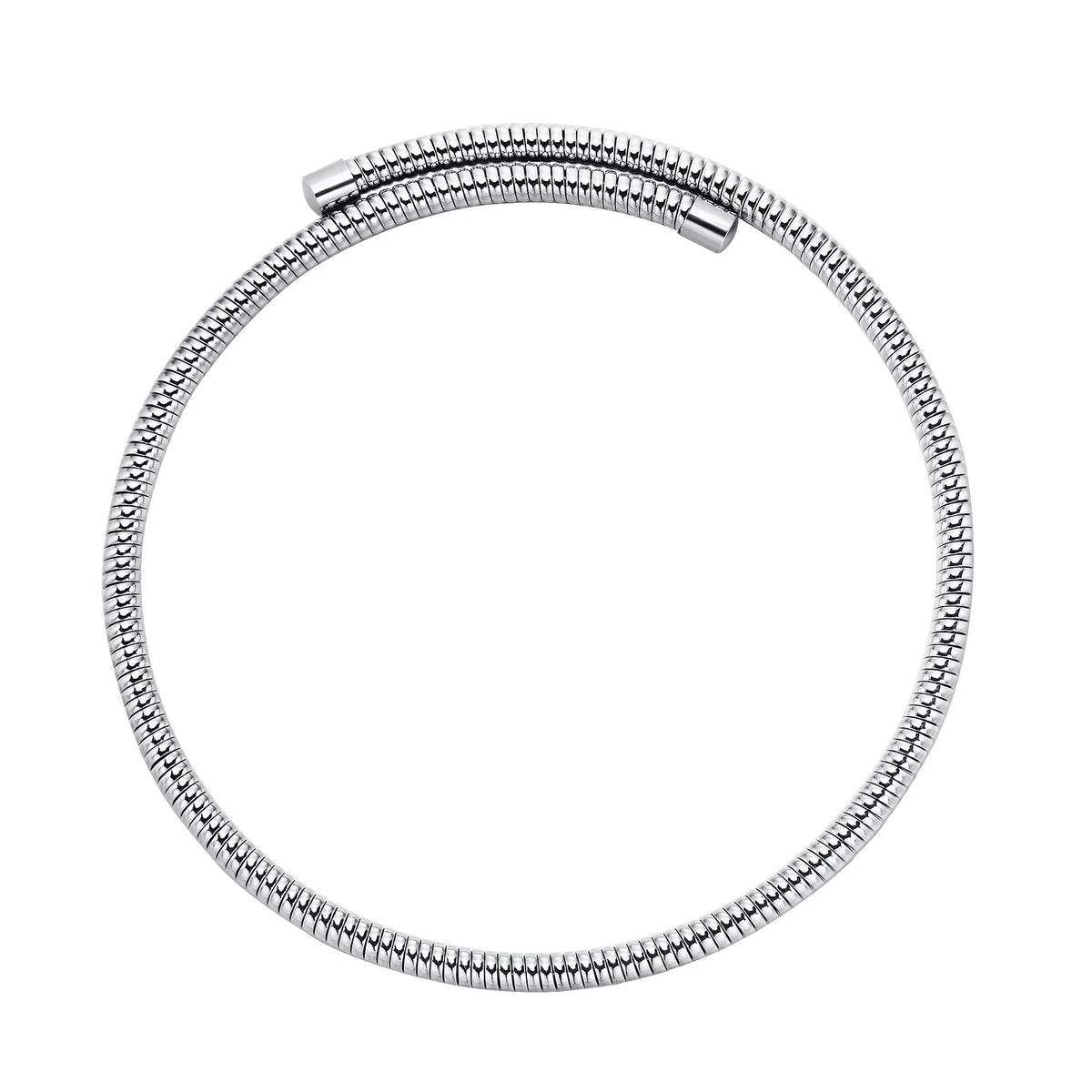 Women Torques Necklace, Adjustable Open Choker Snake Collar Stretch Statement Jewelry