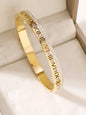 1pieces/set women's wedding jewelry party holiday Valentine's Day gift stainless steel bracelet plated with 18K gold bracelet