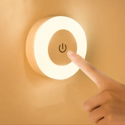 Magnetic Round Book Light | Portable LED Desk Lamp with Touch Sensor