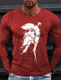 Sparta Vintage Graphic Men's Long Sleeve T-shirt for Men Clothing Casual Tops Tee Fashion 3D Full Printing Tshirt Streetwear