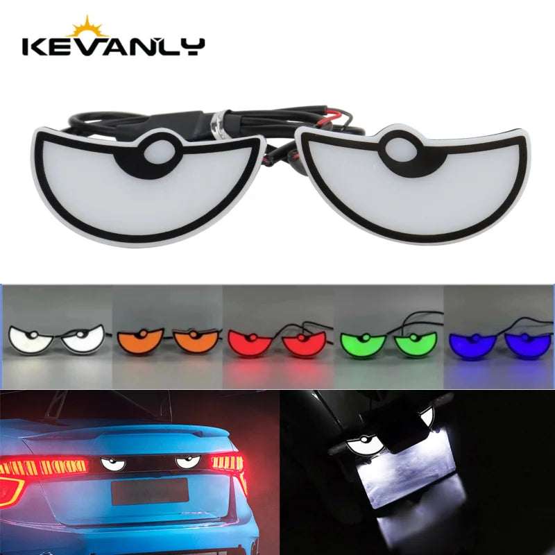 2PCS Car LED Demon Eye Light | Universal Dynamic Strobe Turn Signal Decorative Lights