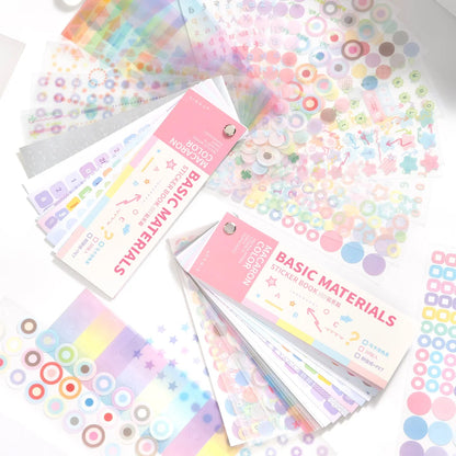 Colorful Dot Stickers for Journaling and Scrapbooking | 30pcs Paper Sticker Pack