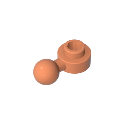 Gobricks GDS-1500 Hinged Plate 1x1 with Ball Head | Compatible Building Brick