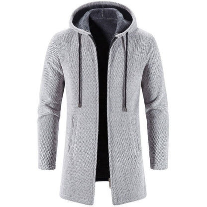 Cashmere Men's Cardigan Chenille Outer Sweater Coat Windbreaker