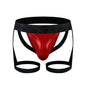 Men PU Faux Leather Jockstrap Harness Men Bondage Fetish Hombre Stage Nighclubwear Sexual Gay Underwear Pouch Strap Lingerie