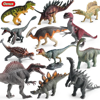 Oenux Jurassic Dinosaurs Action Figures Set | 5 Realistic PVC Models Collection Toy