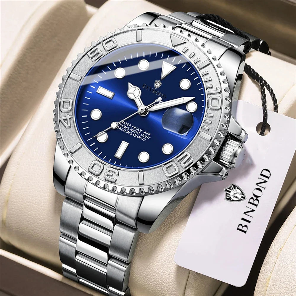 New Automatic Watch Mens Sports Bezel Gray Digital Luxury Watches For Man Fashion Quartz Wristwatches Gifts Men Tudo Por 1 Real