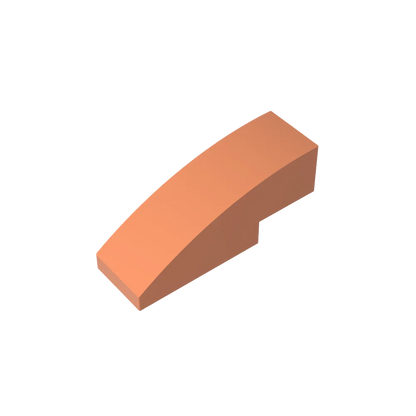 Gobricks GDS-657 Slope, Curved 3 x 1 | Compatible Building Block for Creative Construction