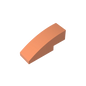 Gobricks GDS-657 Slope, Curved 3 x 1 | Compatible Building Block for Creative Construction