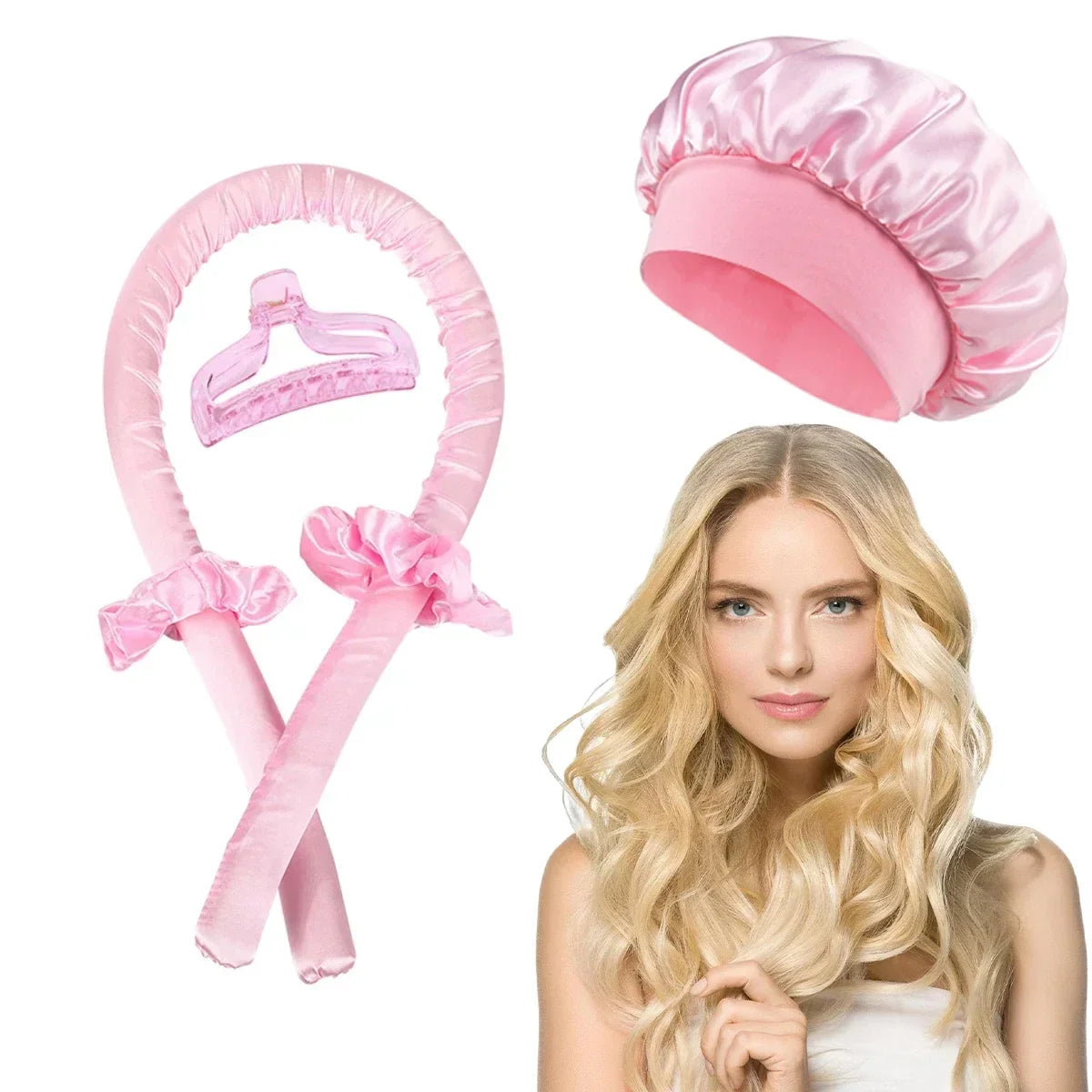 Heatless Curling Rod Headband | No Heat Hair Curler Set for Overnight Soft Curls