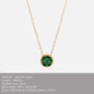SUNIBI Stainless Steel Birthstone Necklace for Woman Gold Color Bride Designer Pendant Necklaces Birthday Gift Jewelry Wholesale