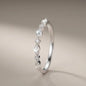 925 Sterling Silver Classic Zircon Marquise Stackable Ring for Women Engagement Wedding Luxury Fashion High Quality Fine Jewelry