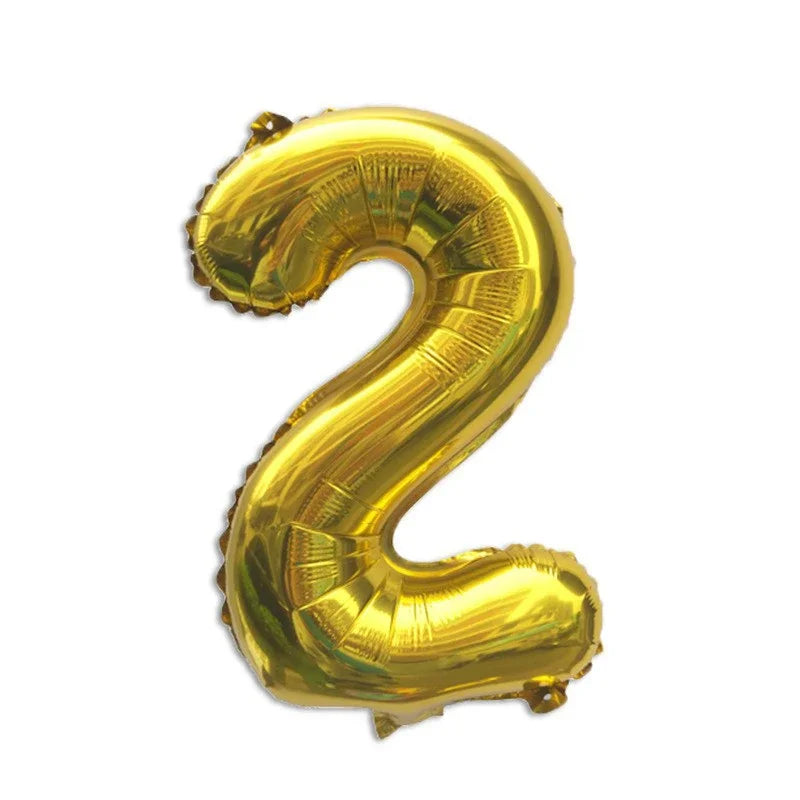 32 Inch Gold Foil Number Balloons | Birthday Party Decorations