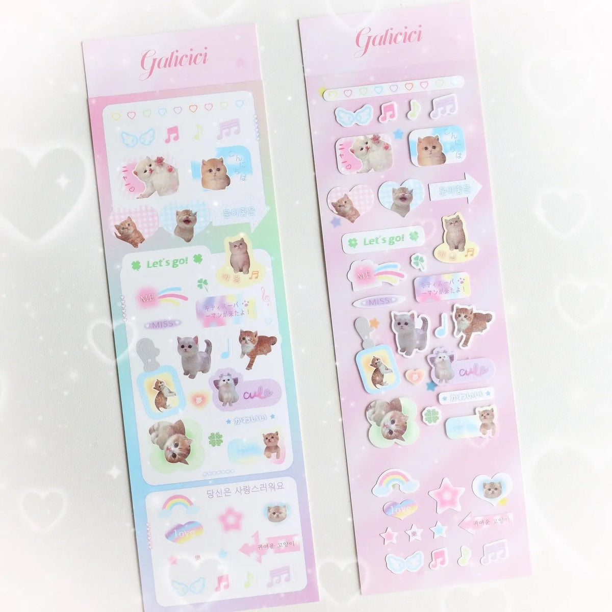 Sweet Animal Stickers | Sparkling Glitter Decals for Journaling and Scrapbooking