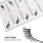 Natural Look Curly Half Lashes | 5 Pairs for Volume and Definition