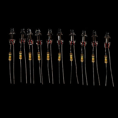 10Pcs Neon Light Bulbs 4x10mm 5x13mm 220V | Main Power Indicator with Built-in Resistor