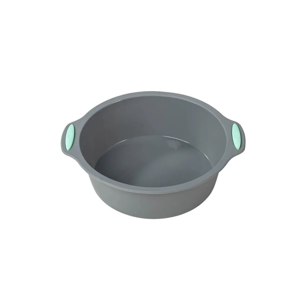 Silicone Round Cake Tray | Non Stick Baking Tray Set with Metal Reinforced Frame