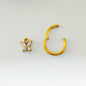 Waterdrops Pendant Conch Ring ASTM F136 G23 Titanium Piercings Moon Flowers Hinge Segment Clicker Teardrop Helix  Earrings