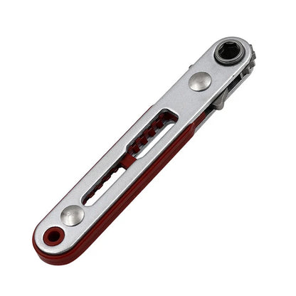 Mini Ratchet Wrench Set with Hex and Torx Bits | 1/4 Square Drive Socket Tool