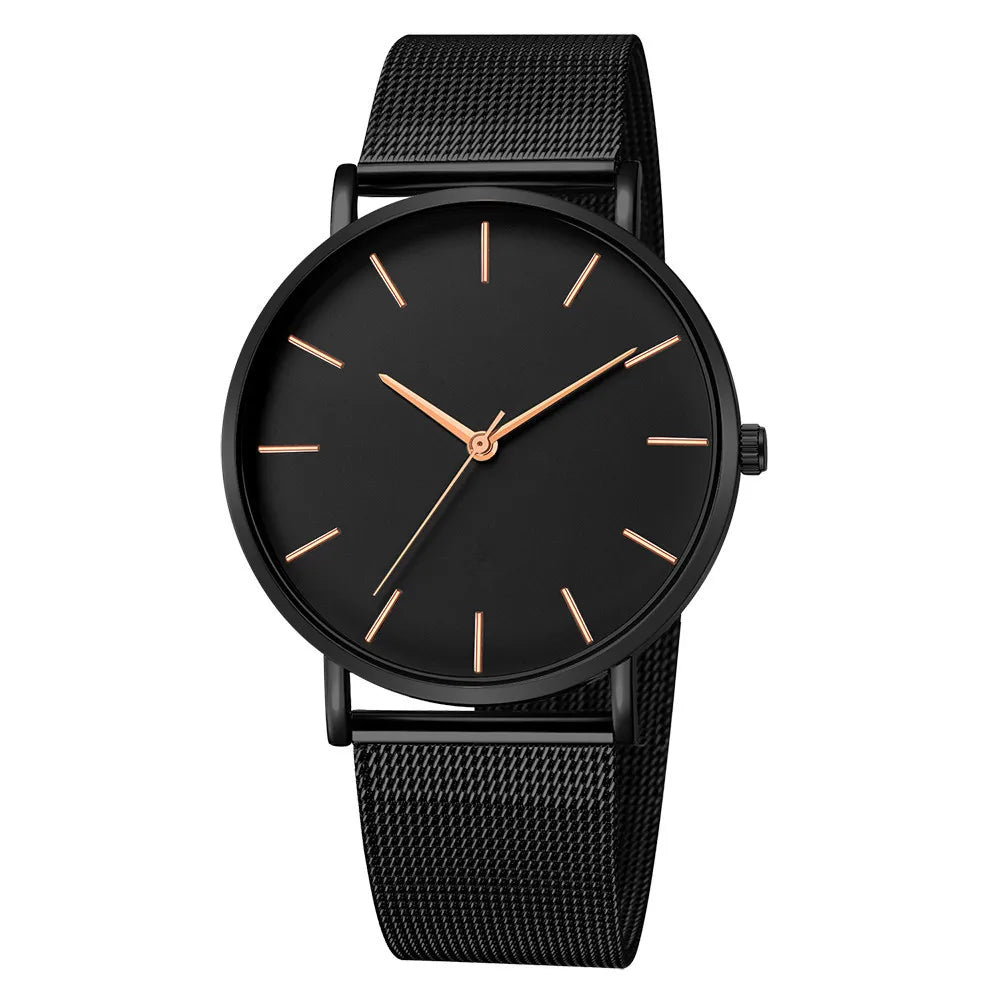 RUNERR Ultra Thin Quartz Watch | Minimalist Business Casual Mesh Strap