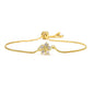 NEWBUY Fashion Gold Color Colourful CZ Zircon Flower Charm Bracelets For Women Party Jewelry Accessories