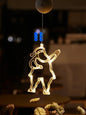 Christmas Window Decor LED Lights | Snowflake Tree Star Deer Sucker Lights for Xmas