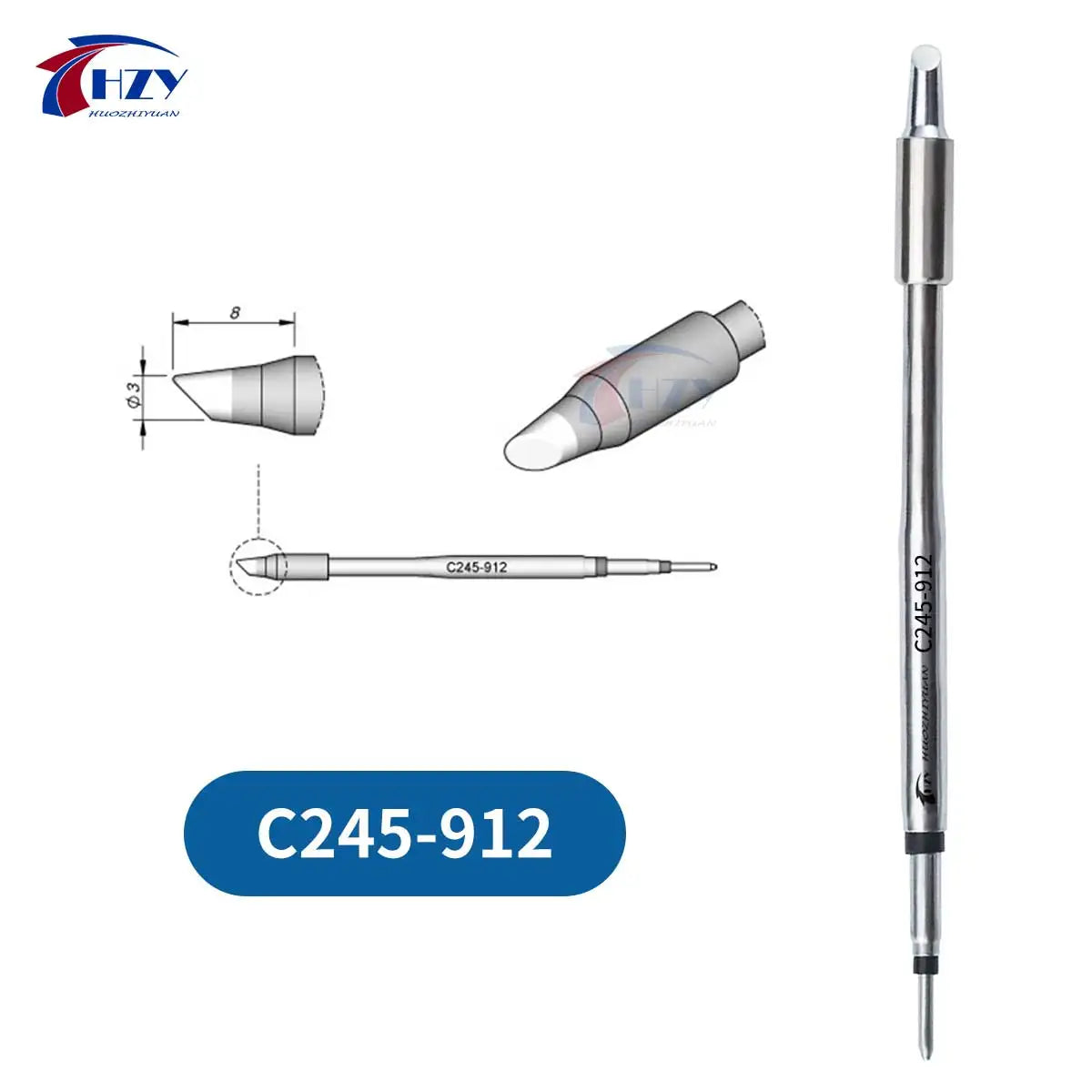 C245 Series Soldering Iron Tips | Universal T245 Handle Compatible Set for Phone Repair