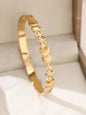 1pieces/set women's wedding jewelry party holiday Valentine's Day gift stainless steel bracelet plated with 18K gold bracelet
