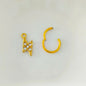 Waterdrops Pendant Conch Ring ASTM F136 G23 Titanium Piercings Moon Flowers Hinge Segment Clicker Teardrop Helix  Earrings