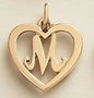 SUNIBI Stainless Steel Letter Heart Shape Hollow Pendant Charm for Bracelet Necklaces  for Women DIY Jewelry Making