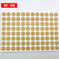 96Pcs 15mm Wood Furniture Screw Cap Covers | Self-Adhesive Hole Stickers for Desk Cabinets