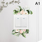 Plant Flower Switch Wall Sticker | Self-Adhesive PVC Wall Decal