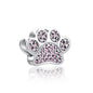 Hot selling 925 silver pink series flower dog paw heart-shaped pendant, Fit original bracelet DIY accessories, exquisite jewelry