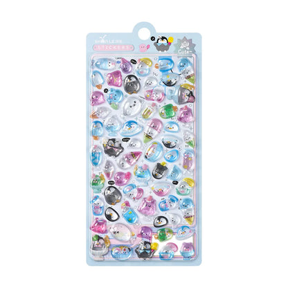 Japanese Anime Food Stamping Seal Fun | 3D Crystal Diamond Sticker Set for Kids
